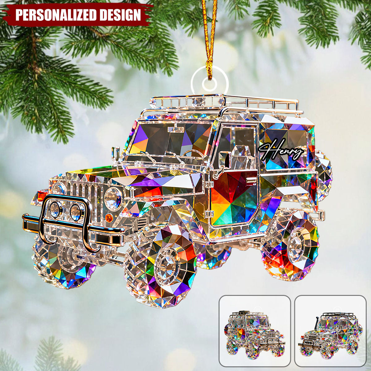Personalized Car Christmas Ornament