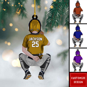 Baseball Player Personalized Ornament - Gift For Baseball Lovers- 2024 New Release
