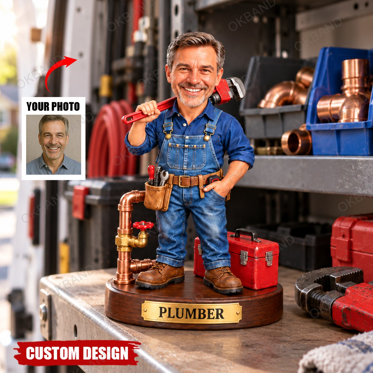 Personalized Plumber Acrylic Ornament - Plumber Gift