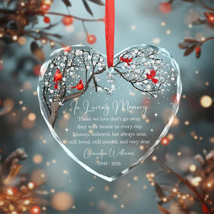 Personalized Parent Memorial Christmas Ornament - Gift For Sympathy & Remembrance