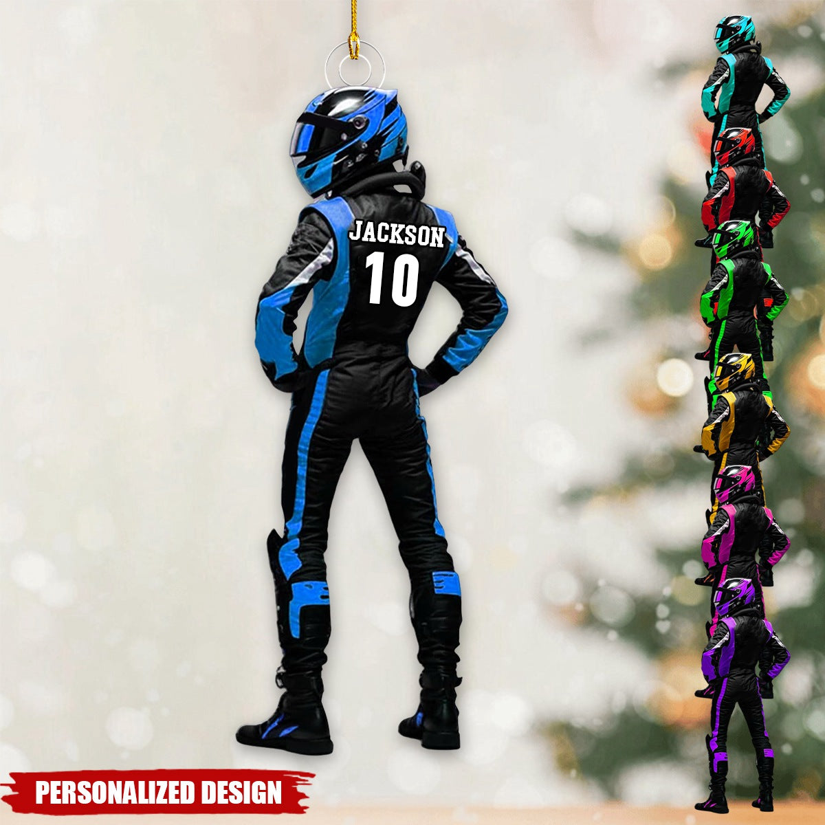 Personalized Race Car Ornaments-Gifts For Race Car Lovers-New Release