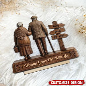 Personalized  Wooden Plaque -Gift for Couple