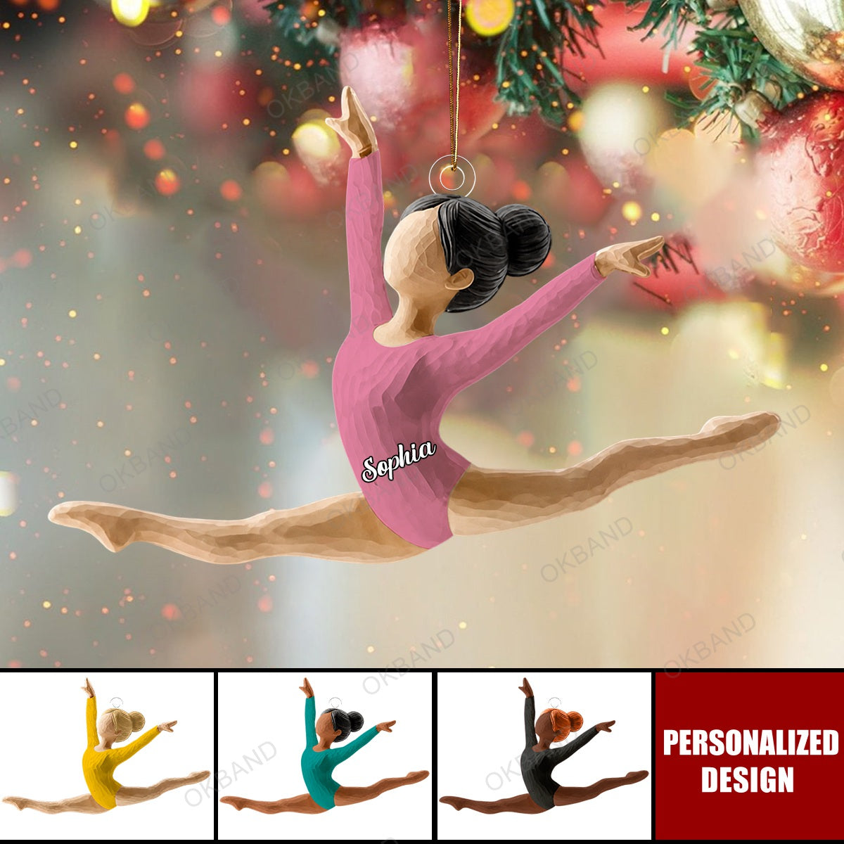 Personalized Gymnastics Ornament - Gift For Gymnastics Lovers