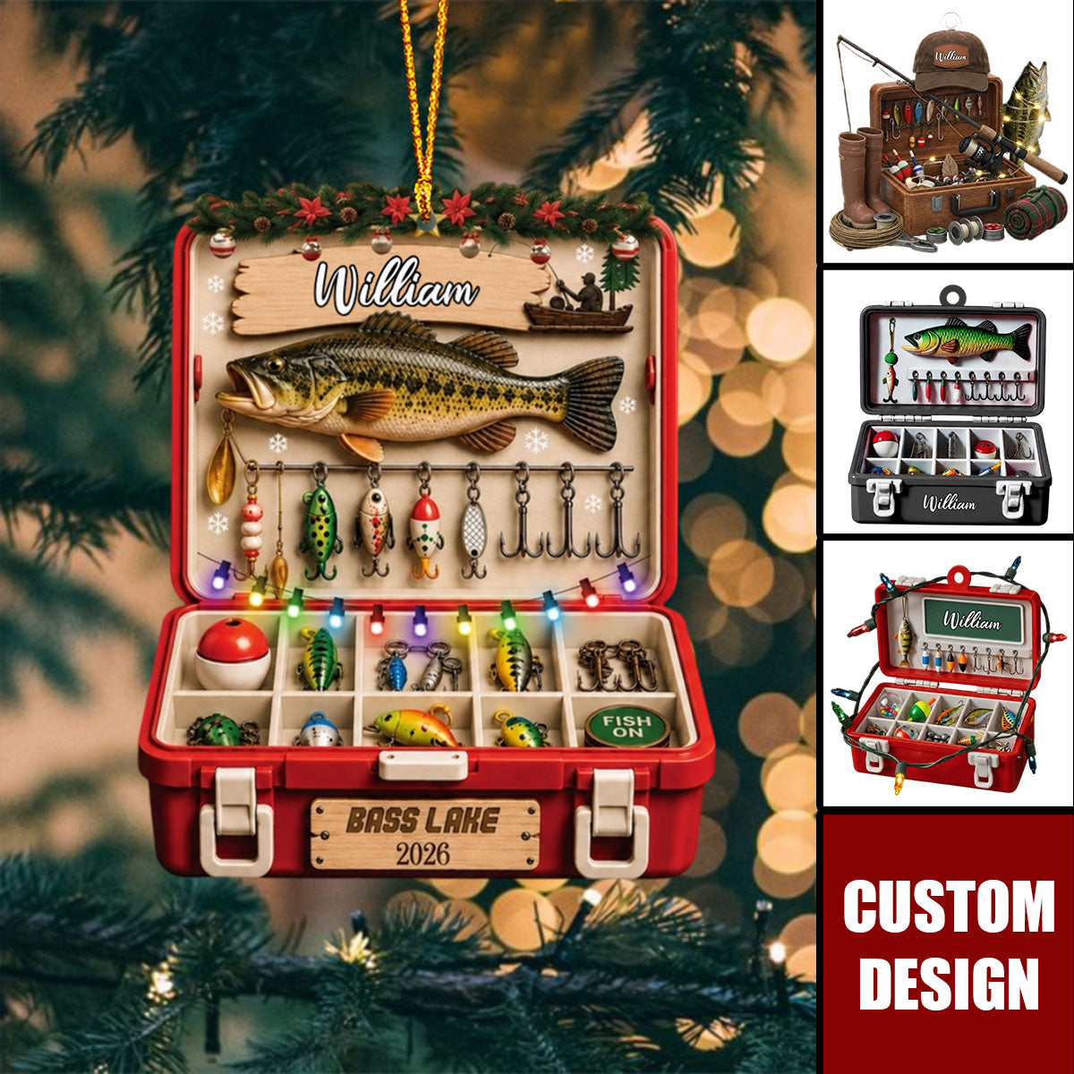 Personalized Fishing Tackle Box - Gift For Fishing Lovers