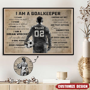 Personalized Poster-Great Gift Idea For Soccer Lovers