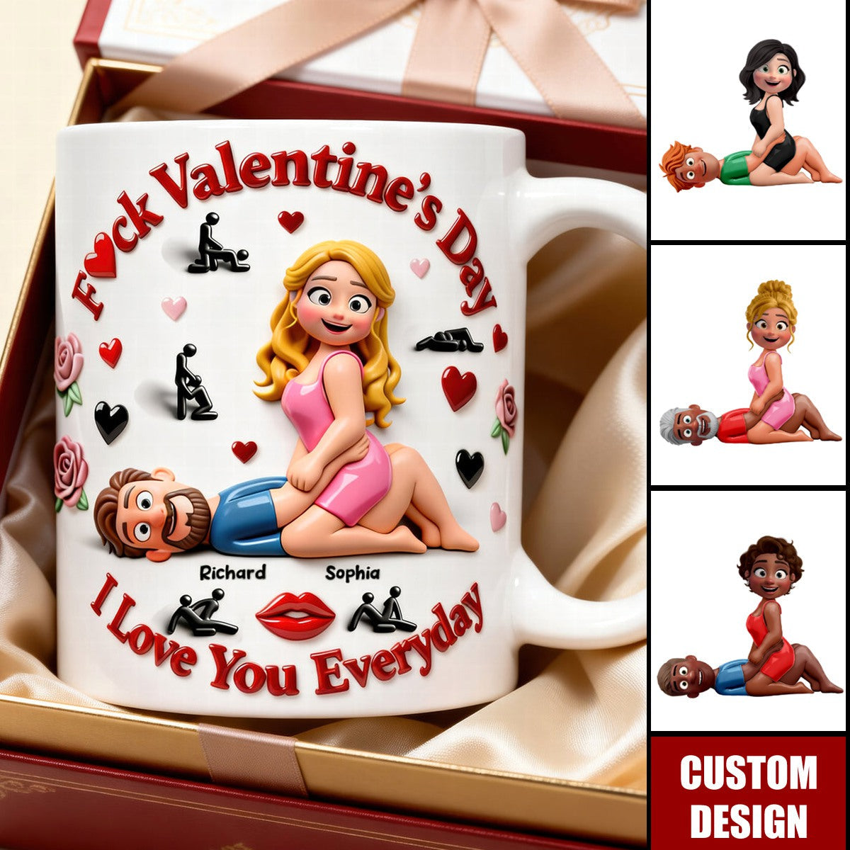 Personalized Couple Love You Everyday Coffee Mug-Gifts For Couple