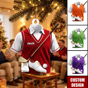Personalized Golf Uniform Ornament - Gift for Golf Lover