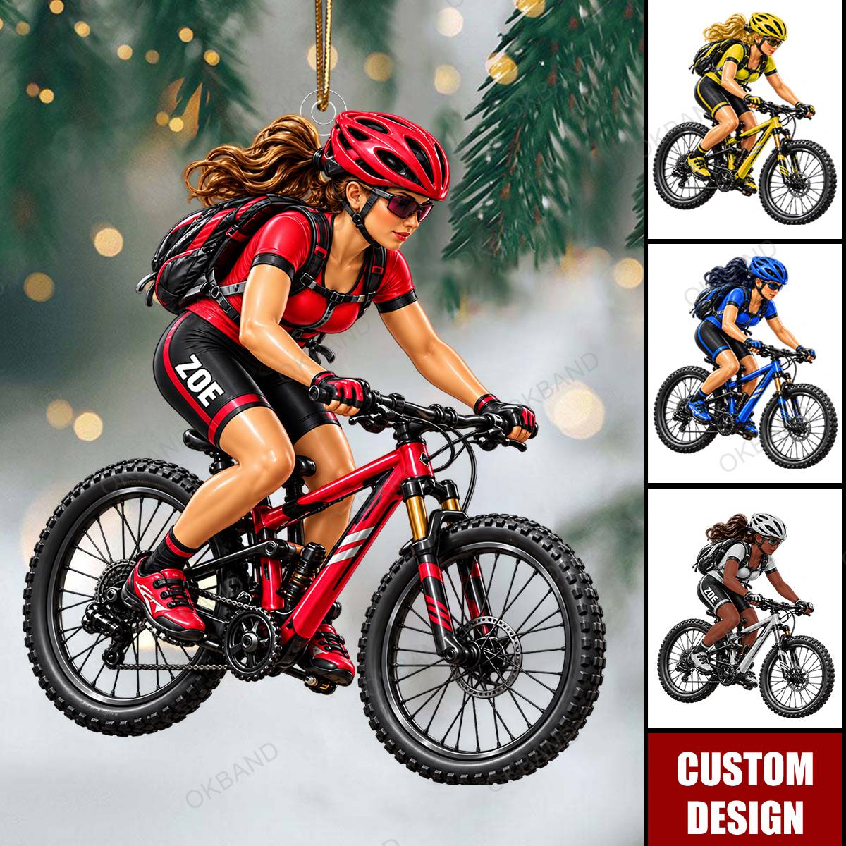 Personalized Just a Girl Who Loves Cycling, Cyclist Gift, Bike Lover Gift, Creative Girl Gift, Gift for Riders and Biking Lovers