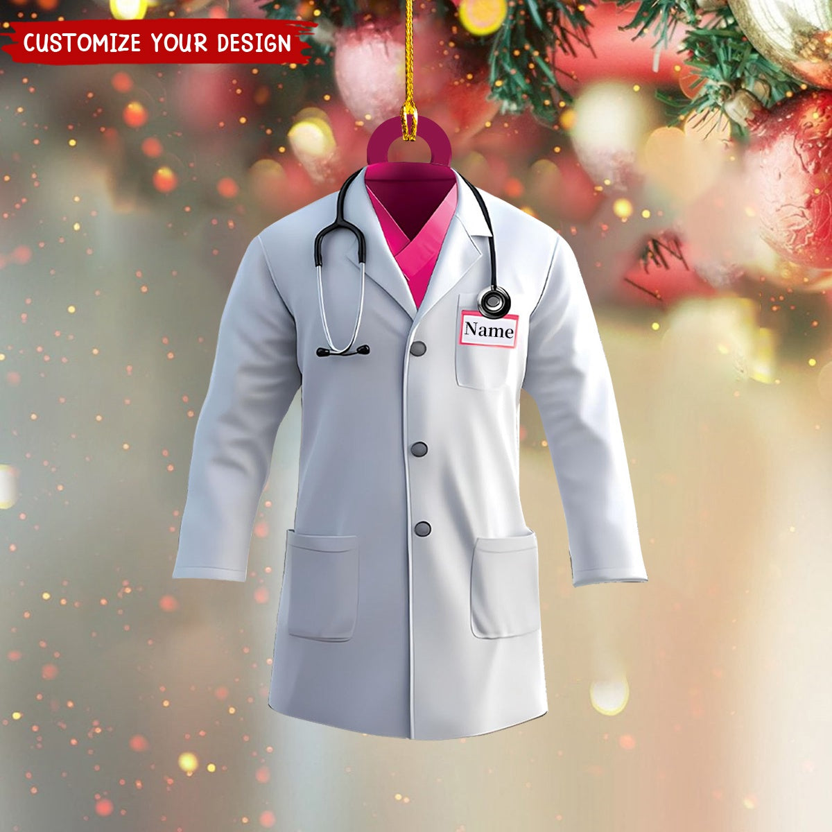 Personalized Doctor Christmas Ornament Gift For Doctor- New Release