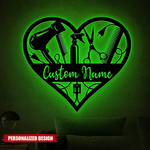 Personalized Hair Salon Wall Metal Sign-Gifts For Beauty Salon,Hairstylist