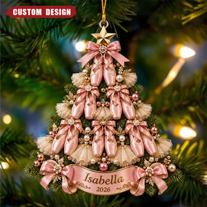 Personalized Ballet Ornament, Ballerina Gift