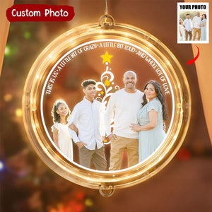 This Is Us A Little Bit Of Crazy A Little Bit Loud - Personalized Custom LED Pendant Light - Gift For Family Members