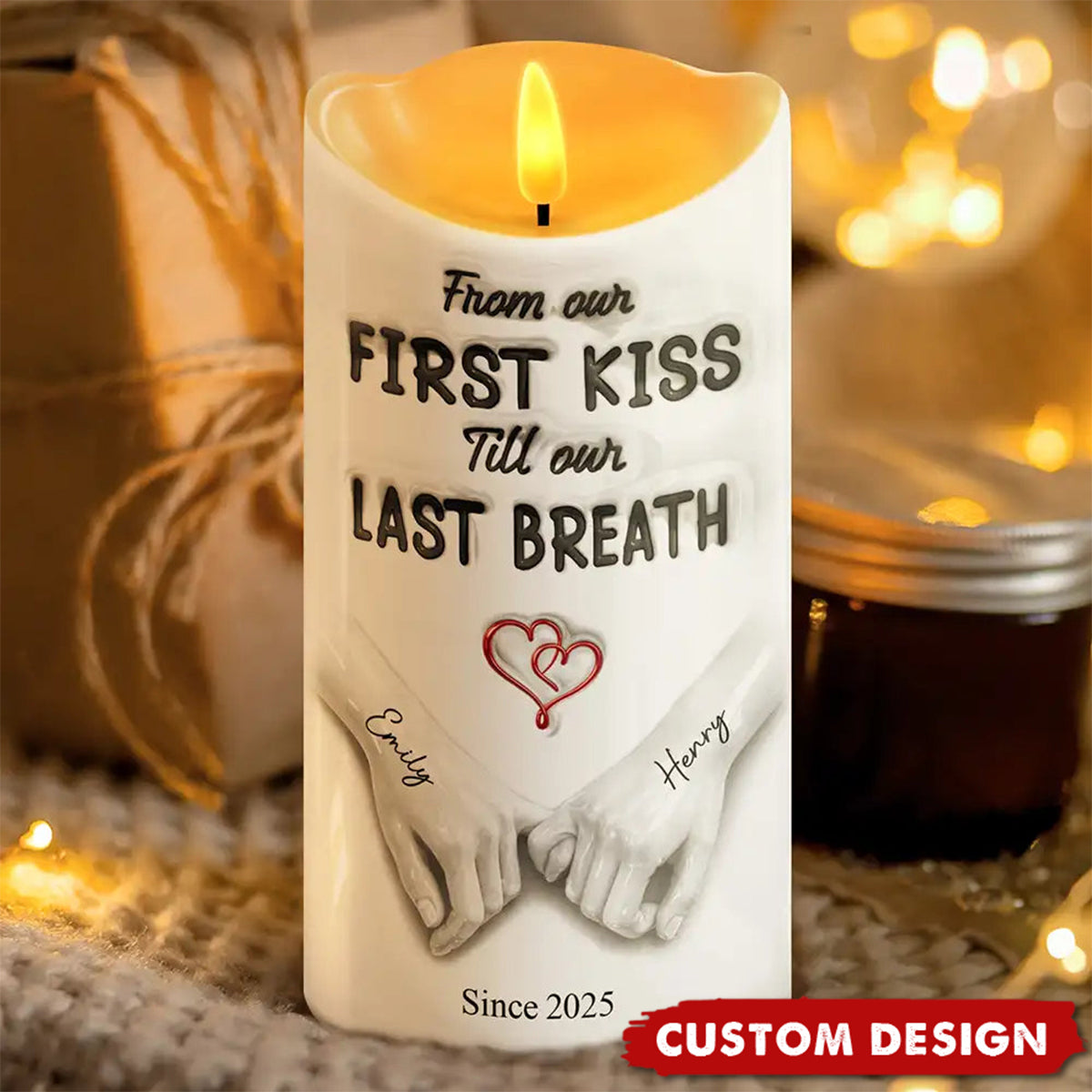 I Met You I Liked You - Personalized Flameless LED Candle