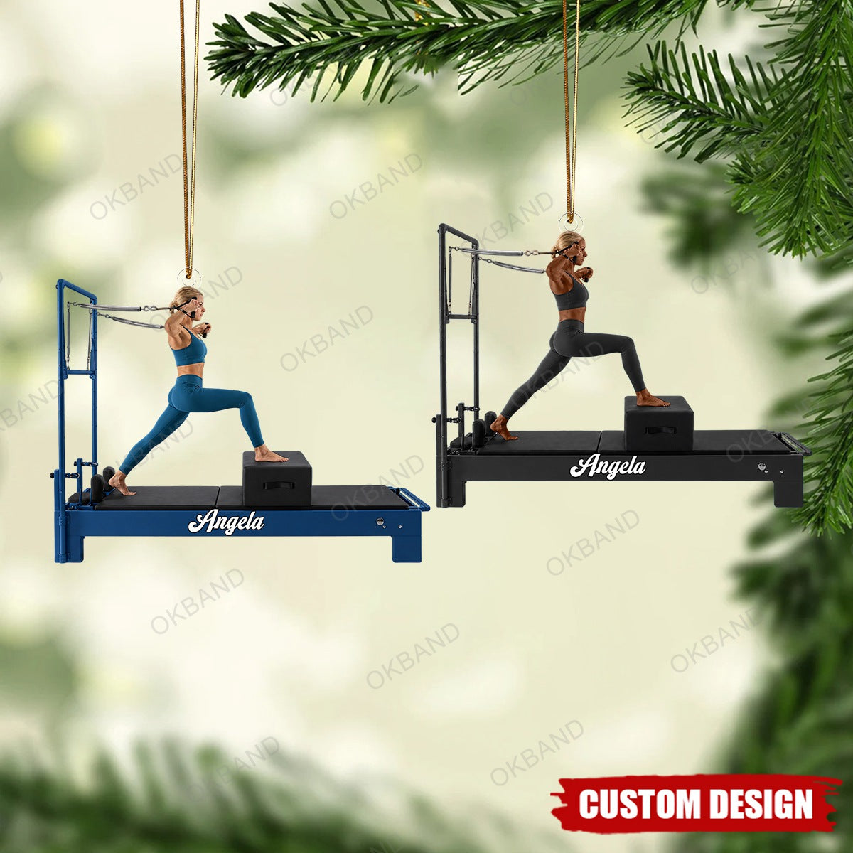 Personalized Pilates Ornament - Gift For Pilates Lovers