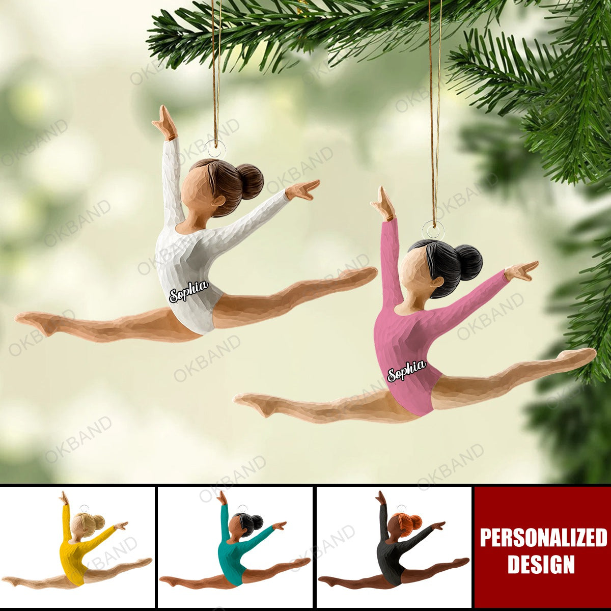 Personalized Gymnastics Ornament - Gift For Gymnastics Lovers