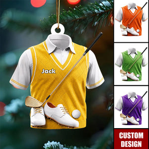 Personalized Golf Uniform Ornament - Gift for Golf Lover