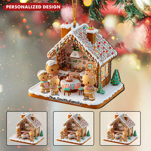 Ginger Bread Family - Personalized Family Ornament