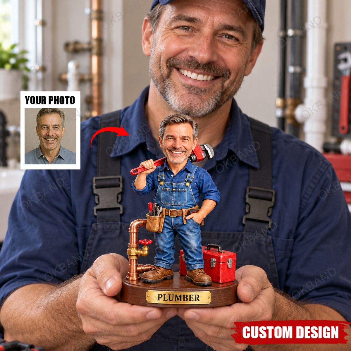 Personalized Plumber Acrylic Ornament - Plumber Gift