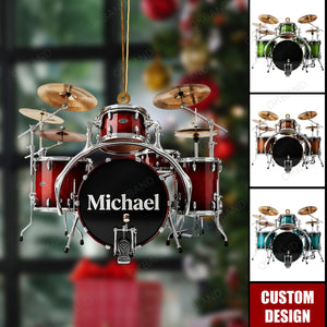 New Release - Personalized Drum Ornament - Gifts For Drummer