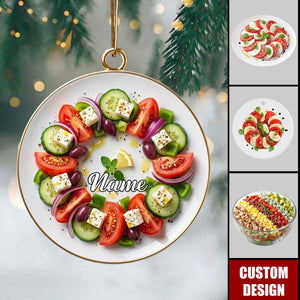 Personalized Salad Ornament,Gift For Salad Lovers