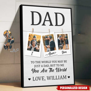 More Than Just A Dad-Personalized Vertical Poster-Gift For Dad, Grandpa