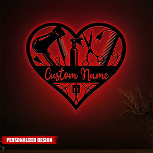 Personalized Hair Salon Wall Metal Sign-Gifts For Beauty Salon,Hairstylist