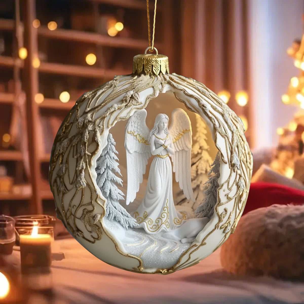Guardian Angel Christmas Hanging Ornament