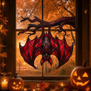 Personalized Bat Acrylic Suncatcher - Gift For Gothic Witchy Bat Lovers