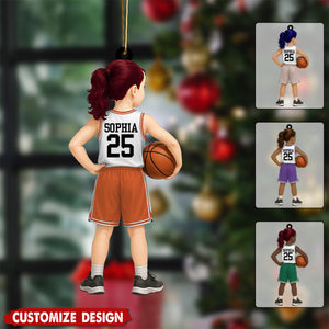 Personalized Kid Basketball Player Ornament - Gift For Basketball Young Lovers  - 2025 New Release