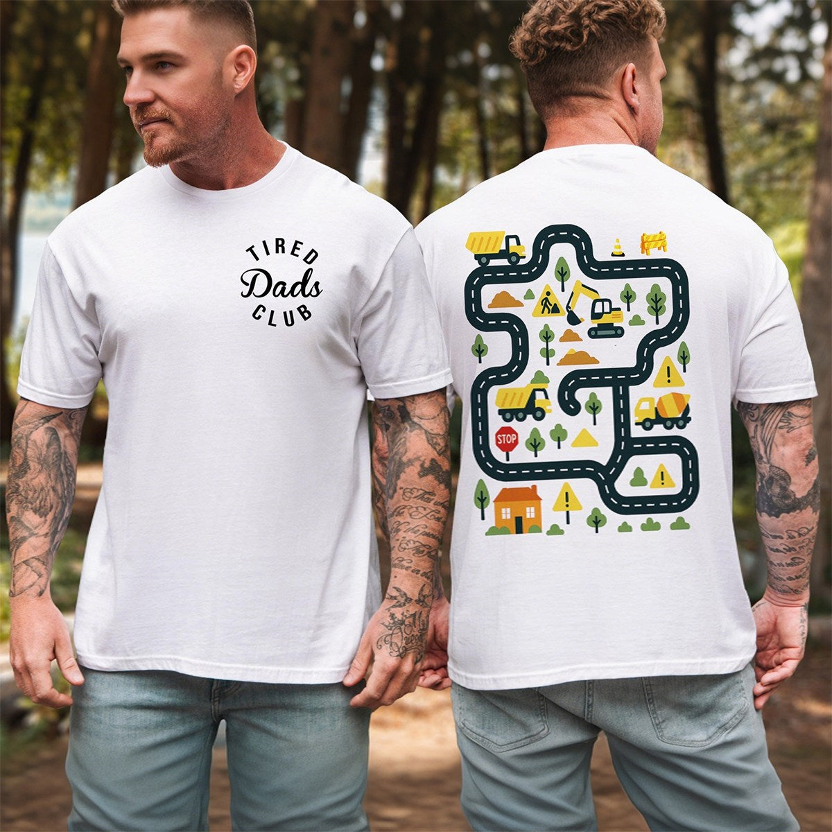 Tired Dads Club Shirt  - Gift For Hardworking Dads