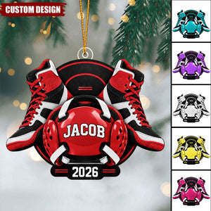 Personalized Wrestling Christmas Ornament - Gift for Wrestlers