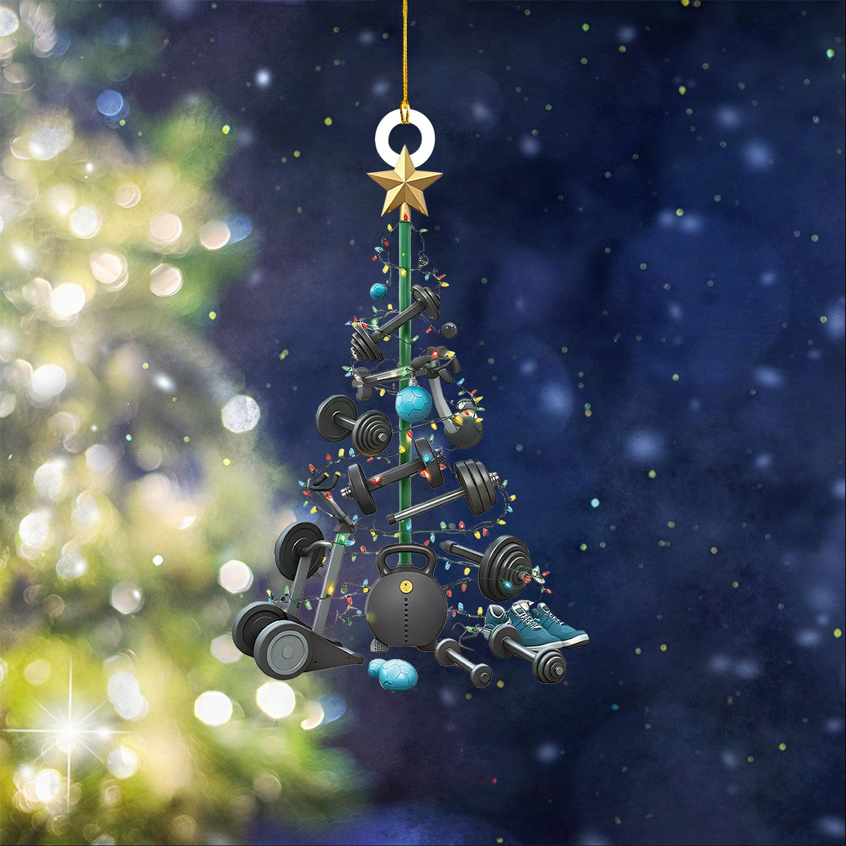Fitness Tools Christmas Tree Ornament-Gift for Fitness Lovers-New Release