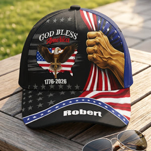 God Bless America - Personalized Cap