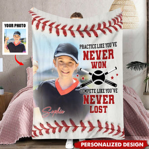 The Best Motivation Always Comes From Within-Personalized Baseball Blanket - Gift For Baseball Lovers