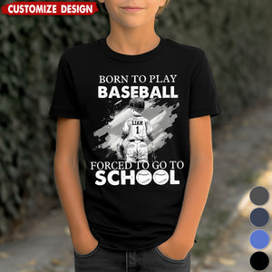 Funny Personalized Back To School Baseball Boy T-shirt - Gift For Baseball Lovers