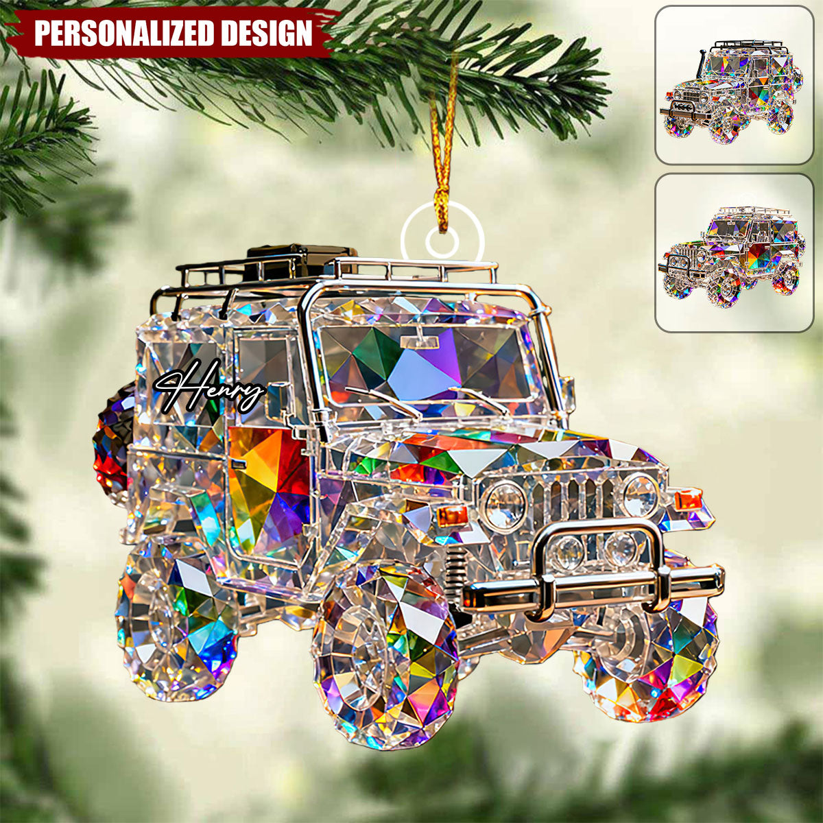 Personalized Car Christmas Ornament
