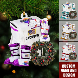2024 New Release Personalized Astronaut Space Christmas Ornaments -Gifts For Skiing Lover