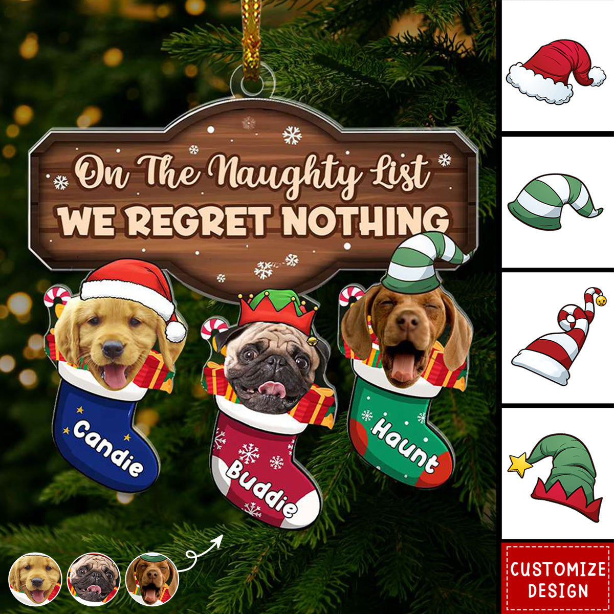 2024 New Release Personalized Photo Christmas Ornament - Gift For Family