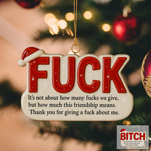 Funny Friendship Christmas Ornament