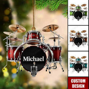 New Release - Personalized Drum Ornament - Gifts For Drummer