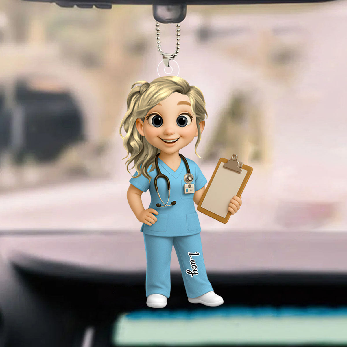 To My Favorite Nurse Personalized Car Hanging Ornament - Gift For Nurse
