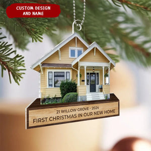 Personalized Our House Photo Upload Christmas Ornament