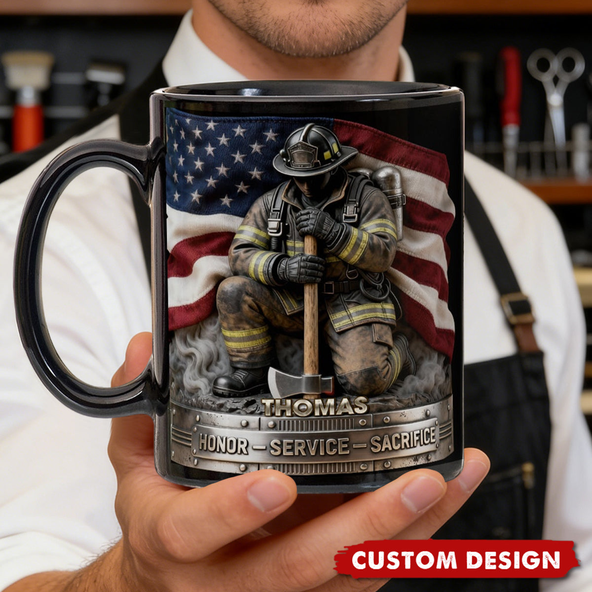 Firefighter Pride Coffee Mug – Personalized Gifts For Firefighter