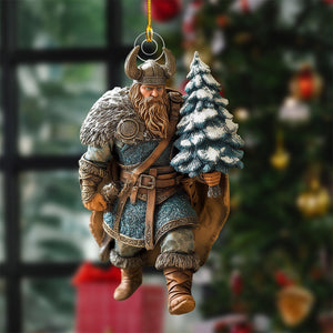 Viking Warrior Christmas Ornament - Gift for Viking Lovers