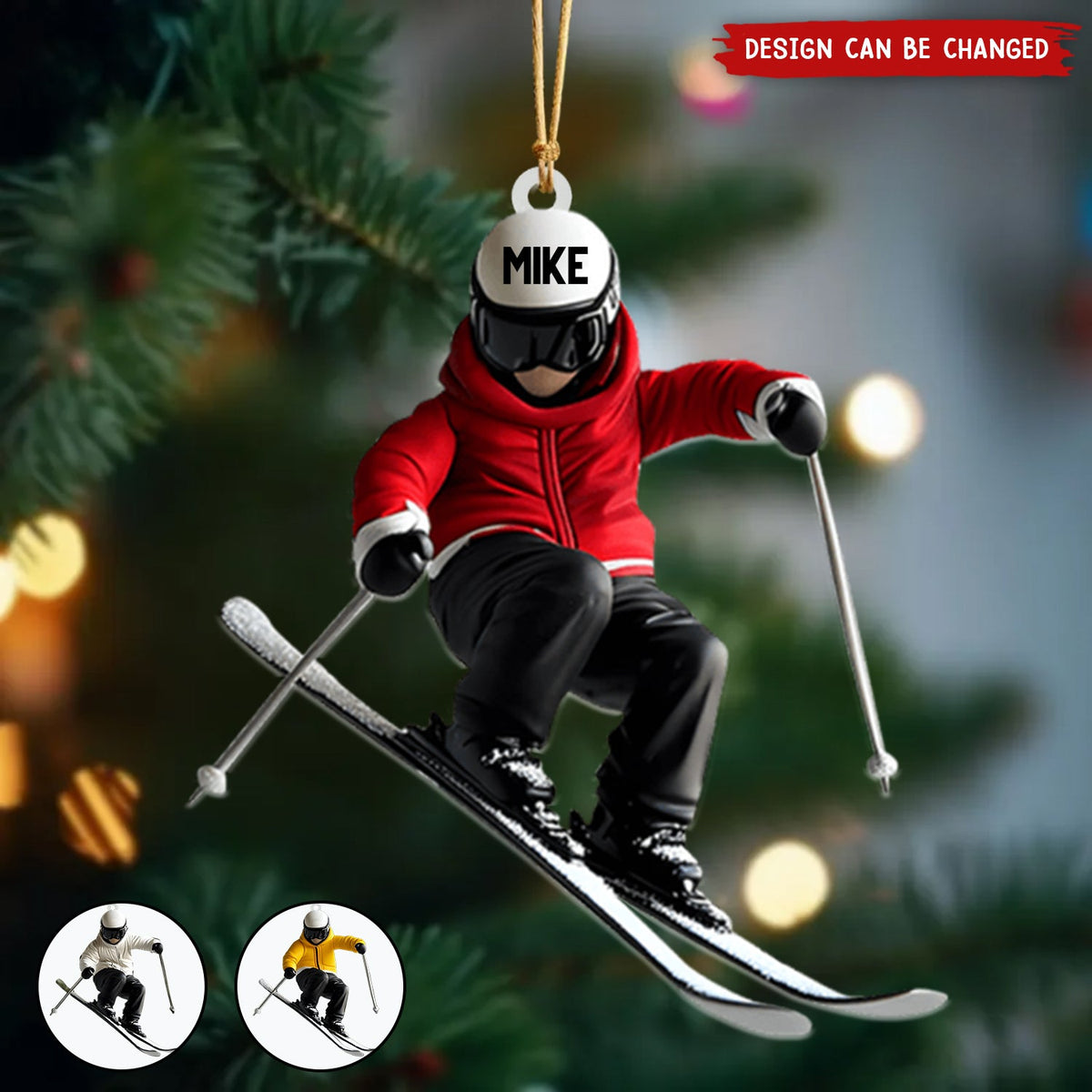 Personalized Skiing Ornament, Gifts For Skiing Lovers-New Release