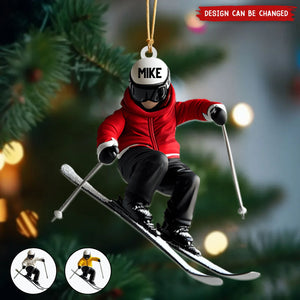Personalized Skiing Ornament, Gifts For Skiing Lovers-New Release