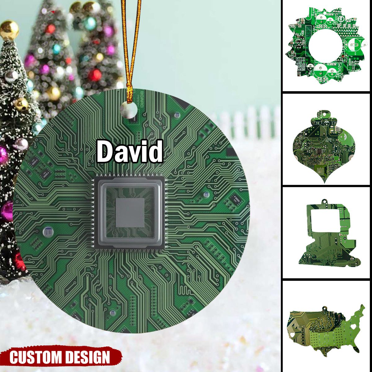 2024 New Release Personalized Circuit Board Ornament