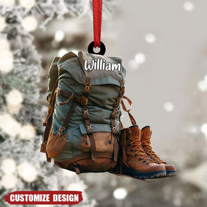Personalized Hiking Acrylic Ornament - Gift For Hiking Lovers - New Release