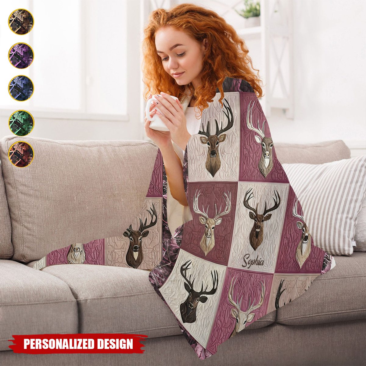 Country Girl-Personalized Hunting Blanket