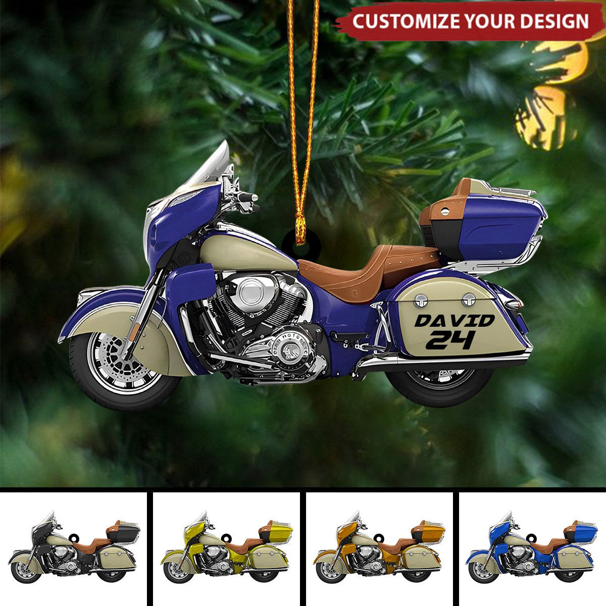 Personalized Motorcycle Christmas Ornaments Gift For Biker Lovers - New Release